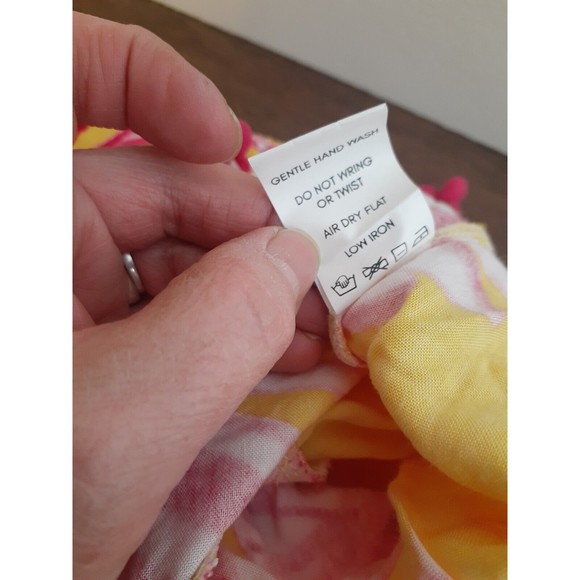 Lovers + Friends Mini Wrap Skirt Sz S Tropical Yellow Pink SOLD ON EBAY - Picture 7 of 9